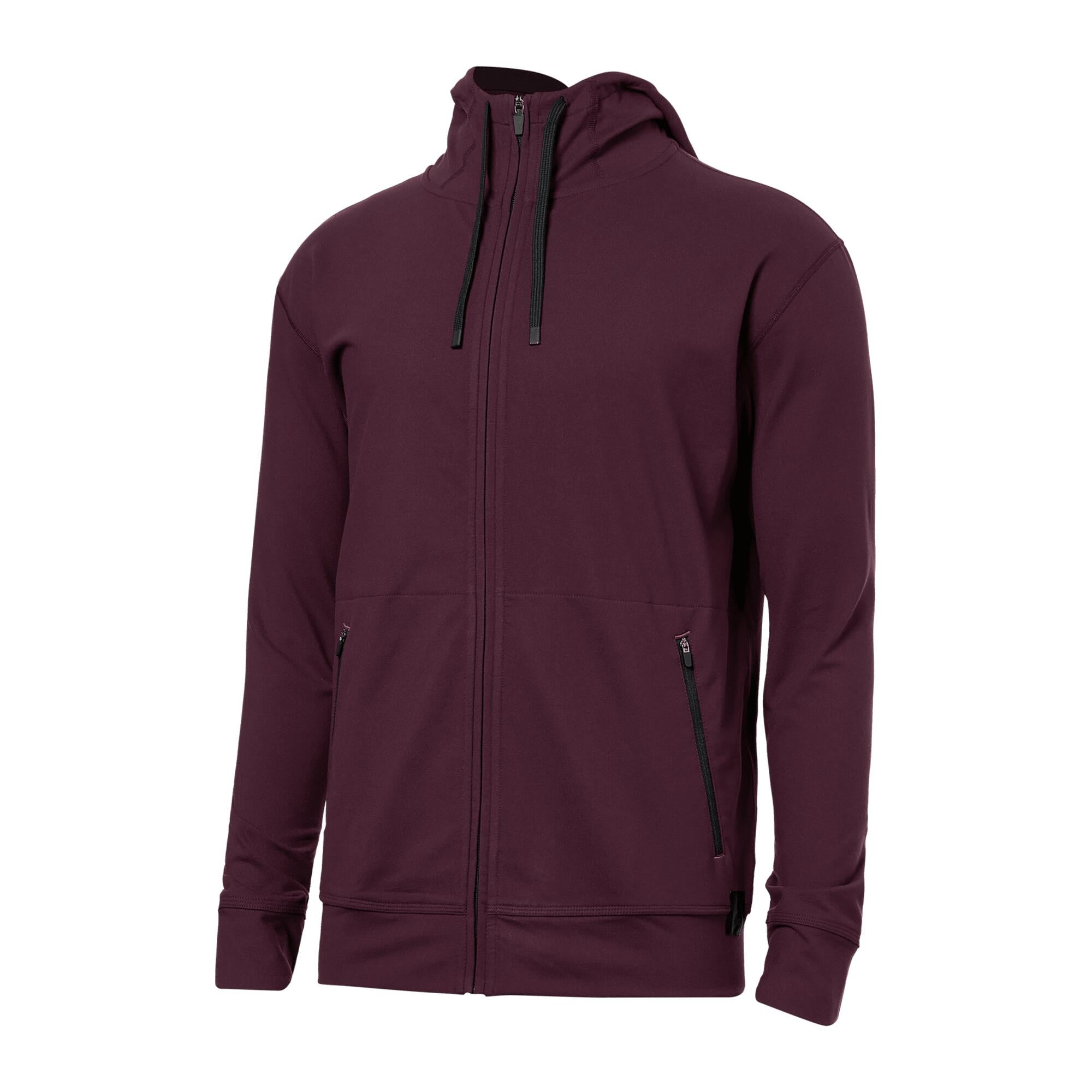 SAXX Trailzer Full Zip Hoodie - Burnt Plum | Source for Sports