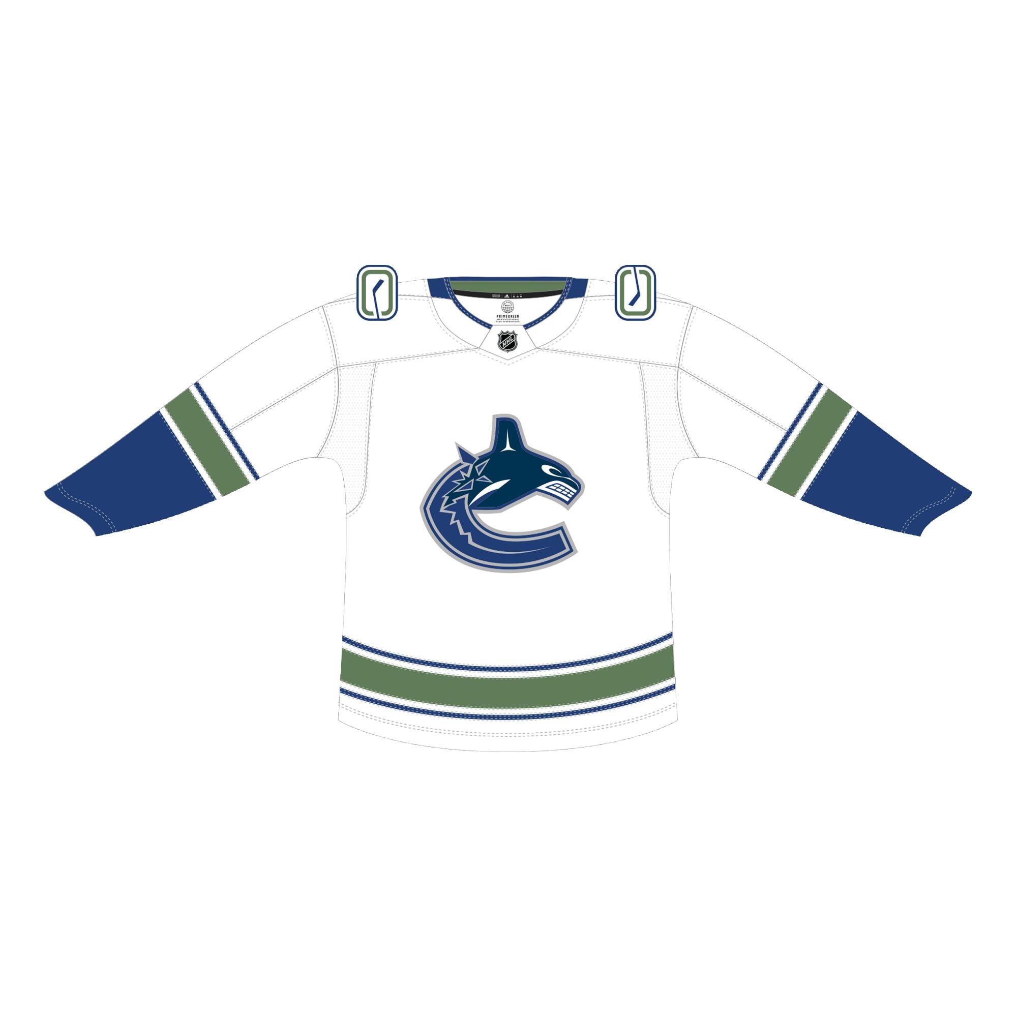 Vancouver Canucks Away Adidas Authentic Senior Jersey