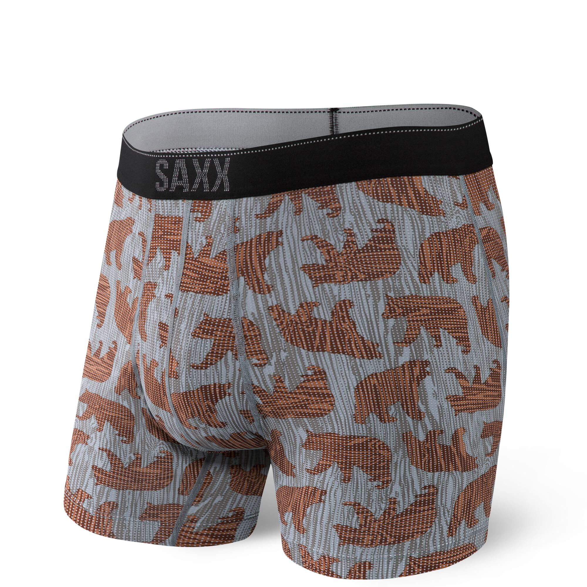 Saxx Mens Sport Mesh Boxer Briefs (Graphite Digi Quake Camo)