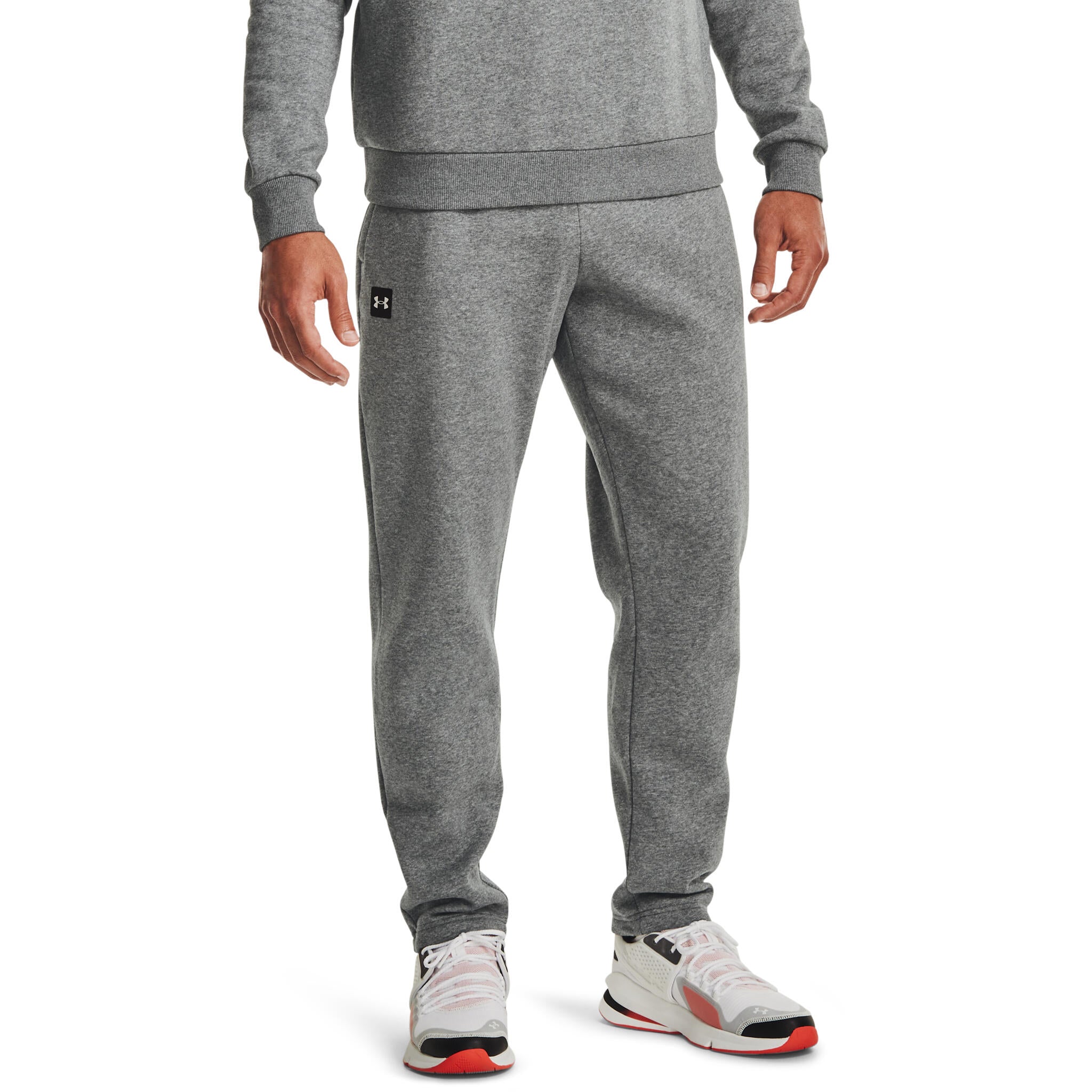 Under Armour Men's Rival Fleece Pants - 1379868-012. Pitch Gray Mens Large  New
