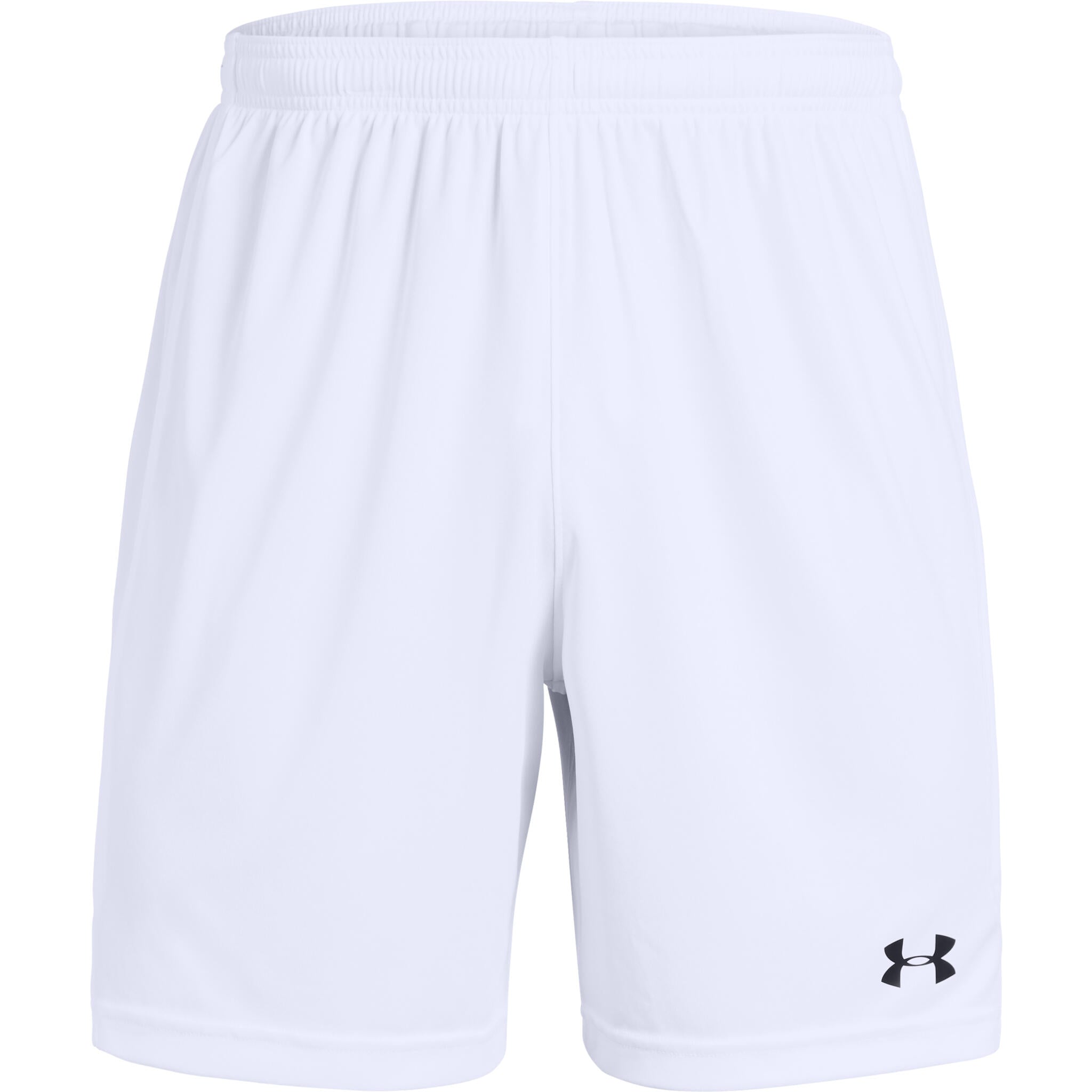Under Armour Shorts Men 2XL White Swoosh Logo Loose Fit Athletic