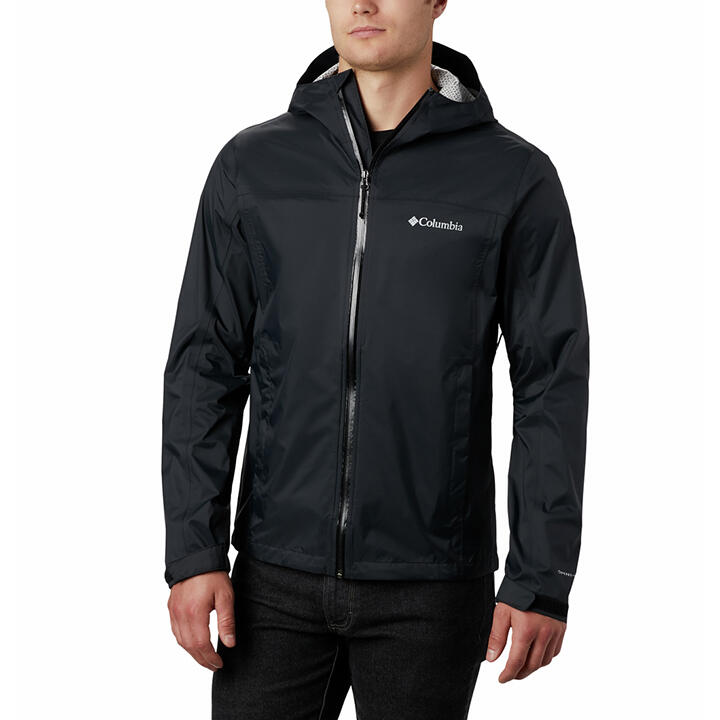COLUMBIA SPORTSWEAR COMPANY BLUE & BLACK WINTER JACKET HIGHLY WATER  RESITANT MED