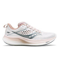 Saucony Ride 17 Women's Running Shoes - White/Lotus