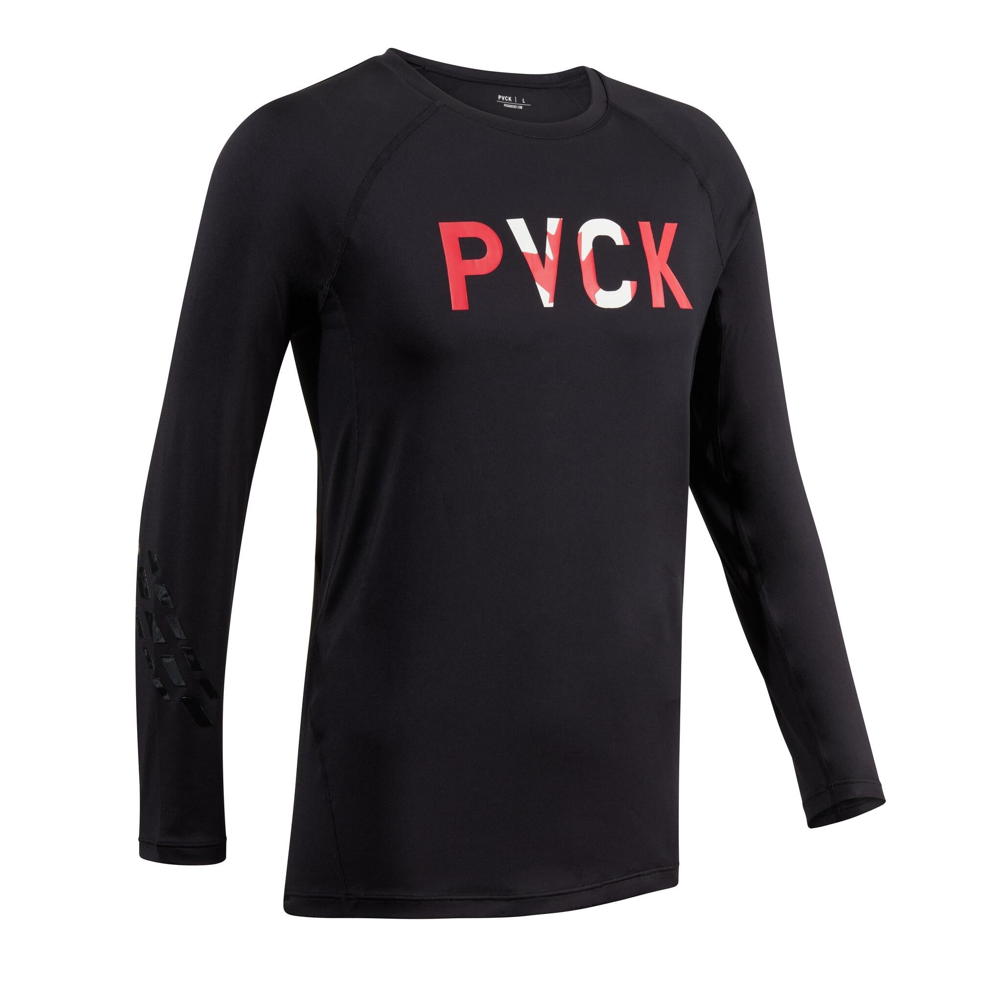 PVCK Technical LS Men's Baselayer Shirt - Canada Black | Source for Sports