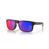 Oakley Holbrook Red Positive Lens Sunglasses - Matte Black