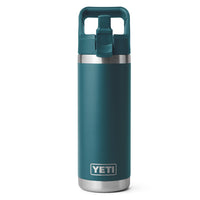 Bouteille Avec Bouchon De Paille Rambler 532 ml (18 oz) De Yeti - Sarcelle d'agave