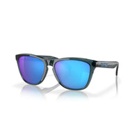 Oakley Frogskins Sapphire Lens Sunglasses - Crystal Black