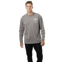 Bauer Stacked Acid Wash Long Sleeve Senior Tee - Grey