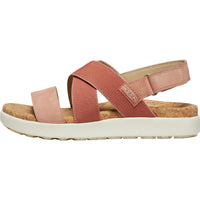 Keen Elle Women's Criss Cross Sandal - Baked Clay/Cork