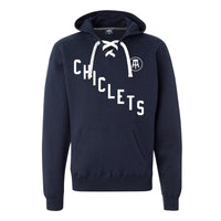 Spittin' Chiclets Lacer Unisex Hoodie - Navy/White