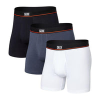 Saxx Non-Stop Boxer Brief Fly - 3 Pack - Black/Navy/White