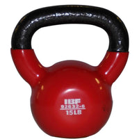 Iron Body Fitness Vinyl Coated Kettlebell - 15 Lb