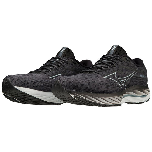 Mizuno Wave Rider 27 Running Shoe Men s 11 Ebony Illusion Blue