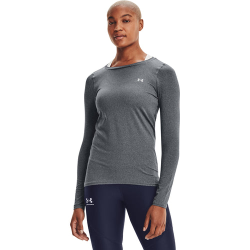 Under Armour Shirt Womens Large Heatgear Long Sleeve Compression Pullover