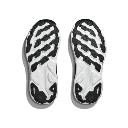 Hoka Clifton 9 Men's Running Shoes - Black / White