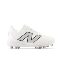 Crampons De Baseball 4040 v7 Rubber-Molded De New Balance Pour Jeunes - Blanc Optique