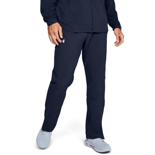 Under Armour Womens Command Warm-Up Pants, Midnight Navy-white, X
