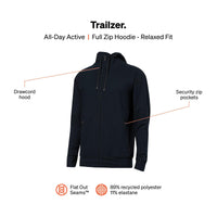 SAXX Trailzer Full Zip Hoodie - Black