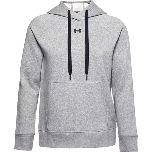 Under Armour Womens Rival Fleece Big Logo Fill Hoodie, Jet Gray  (010)/Brilliance, 1X at  Women's Clothing store