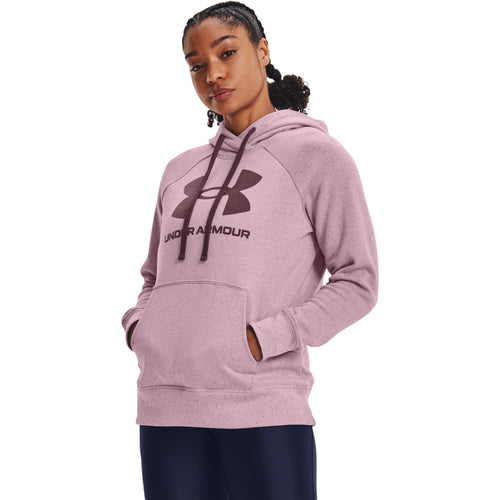 Under Armour - Womens Rival Cb Fleece Top, Color Halo Gray Medium  Heather/Steel Medium Heather/Whit, Size: X-Small at  Women's Clothing  store