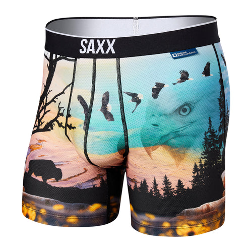 SAXX Vibe Slim Fit Boxer Brief Mens Large Underwear Green Golf