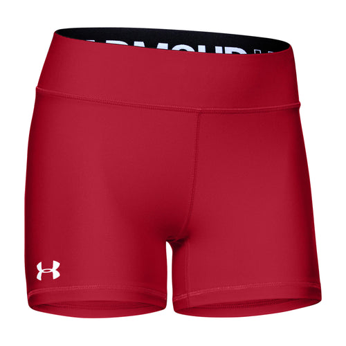 Under Armour Women's HeatGear Armour Shorty Shorts, Academy (411)/After  Burn, X-Large : : Clothing & Accessories