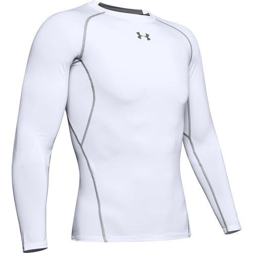 Under Armour HeatGear Long Sleeve Compression Shirt - White – Eurosport  Soccer Stores