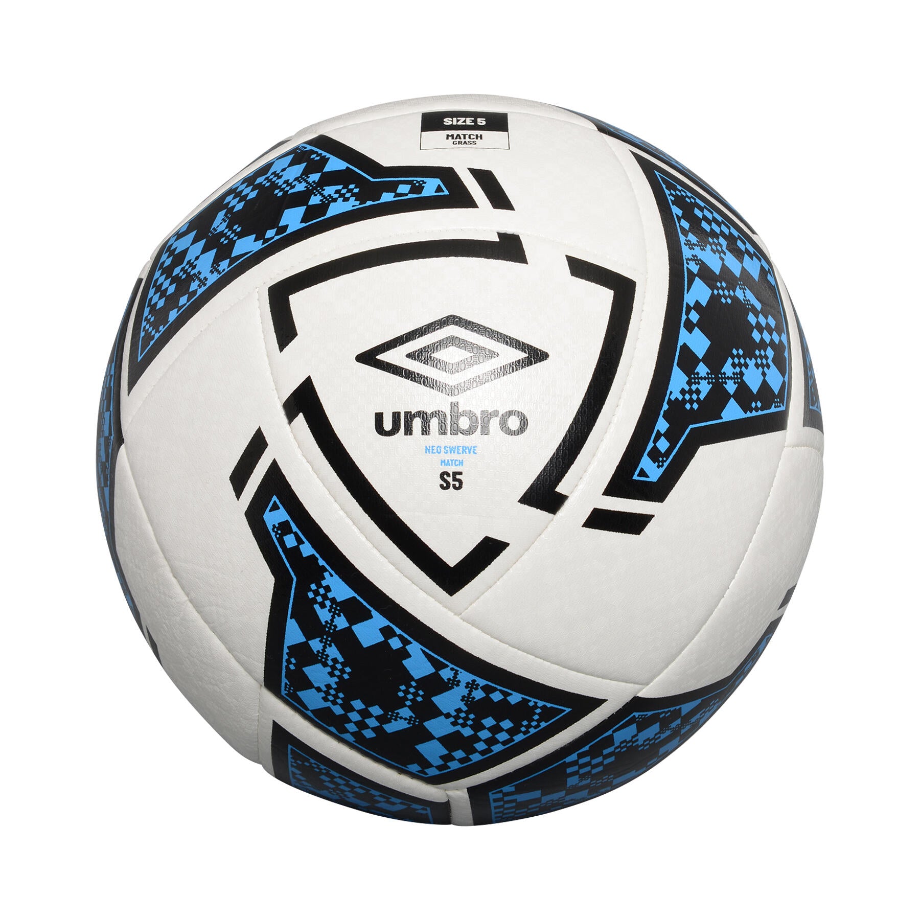 Umbro Neo Swerve Match Soccer Ball - White Black Blue 